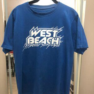 Westbeach Blue Medium Shirt 100% Cotton